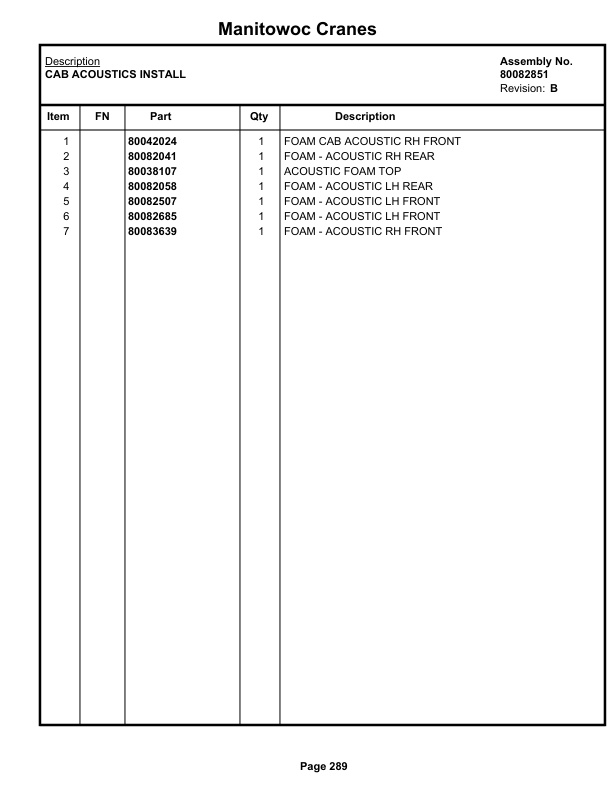 Grove GRT655 55US T Crane Parts Manual 616417 2020-2