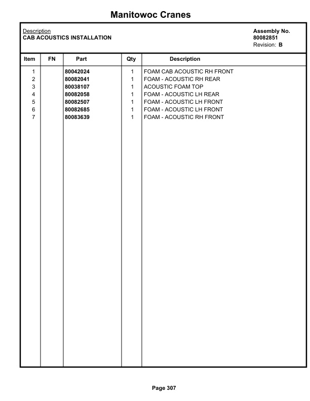 Grove GRT655L Crane Parts Manual 237055 2021-2