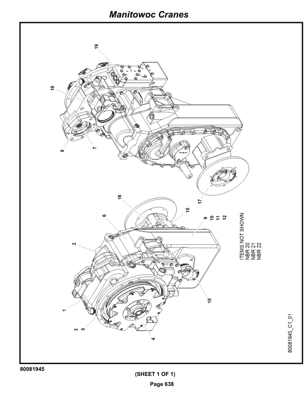 Grove GRT655L Crane Parts Manual 620155 2022-3