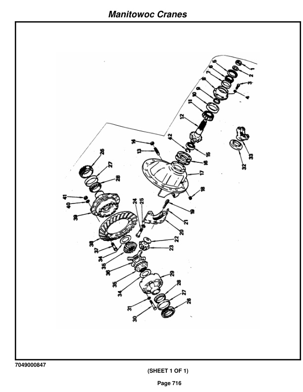 Grove RT600C Crane Parts Manual 79124 2016-3