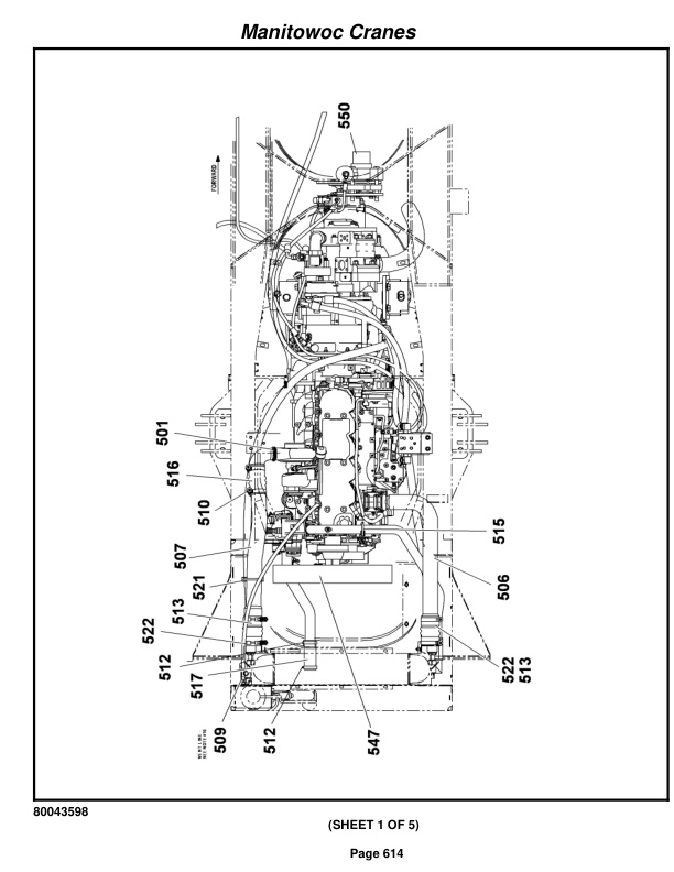 Grove RT600E Crane Parts Manual 232899 2012-3