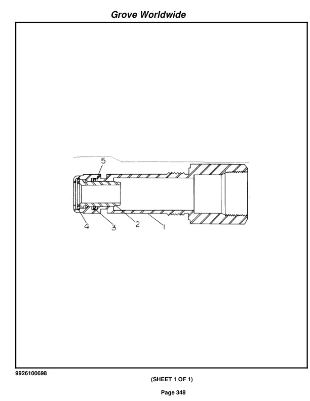 Grove RT60S Crane Parts Manual 38561 2003-2