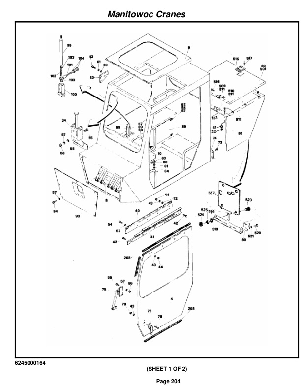 Grove RT625 Crane Parts Manual 51236 2018-2