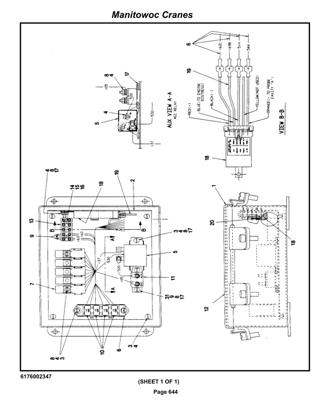 Grove RT630C Crane Parts Manual 79820 2020-3