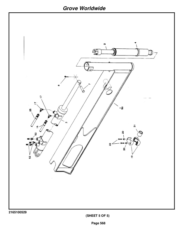 Grove RT635C Crane Parts Manual 77655 2004-3