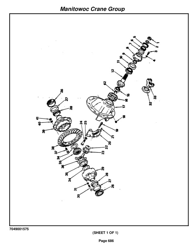 Grove RT635C Crane Parts Manual 81729 2005-3