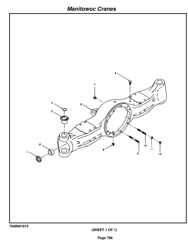 Grove RT635C Crane Parts Manual 83842 2009-3