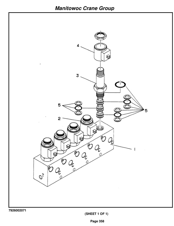 Grove RT635C Crane Parts Manual 87356 2009-2