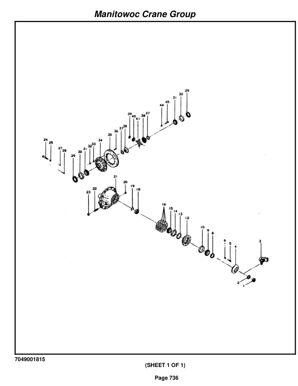 Grove RT635C Crane Parts Manual 87359 2005-3