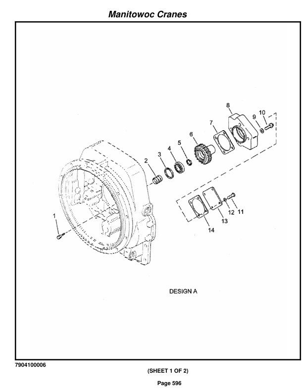 Grove RT640E Crane Parts Manual 221482 2014-3