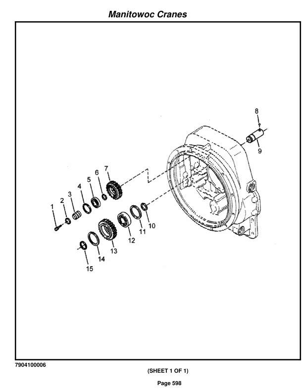 Grove RT640E Crane Parts Manual 221550 2014-3