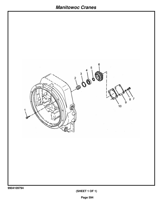 Grove RT640E Crane Parts Manual 222091 2014-3