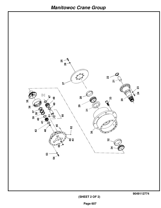 Grove RT640E Crane Parts Manual 225500 2006-3