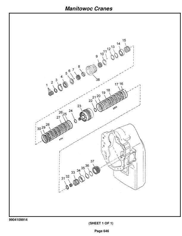 Grove RT650E Crane Parts Manual 223098 2012-3