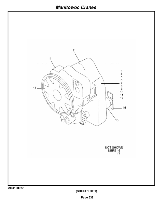 Grove RT650E Crane Parts Manual 223192 2015-3