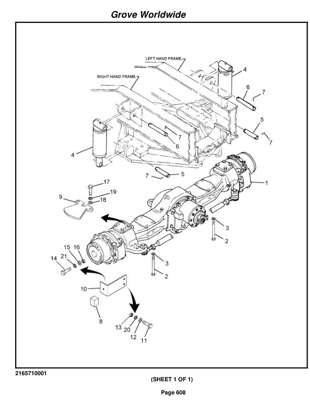 Grove RT650E Crane Parts Manual 223294 2003-3