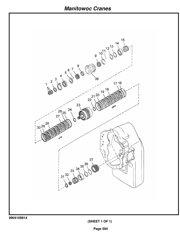 Grove RT650E Crane Parts Manual 223483 2015-3