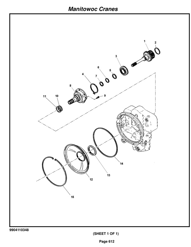 Grove RT650E Crane Parts Manual 223802 2015-3