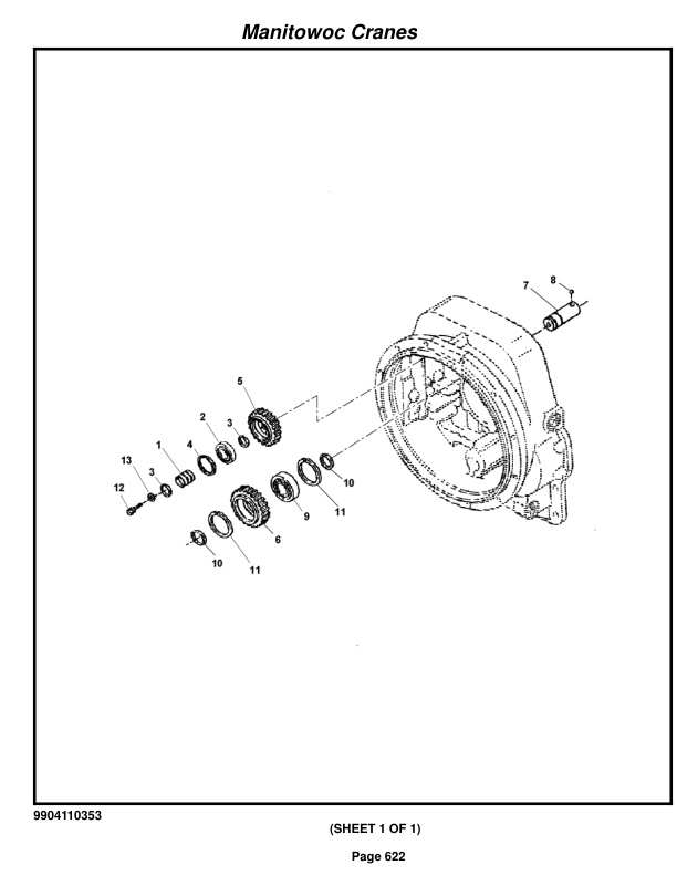 Grove RT650E Crane Parts Manual 223850 2015-3