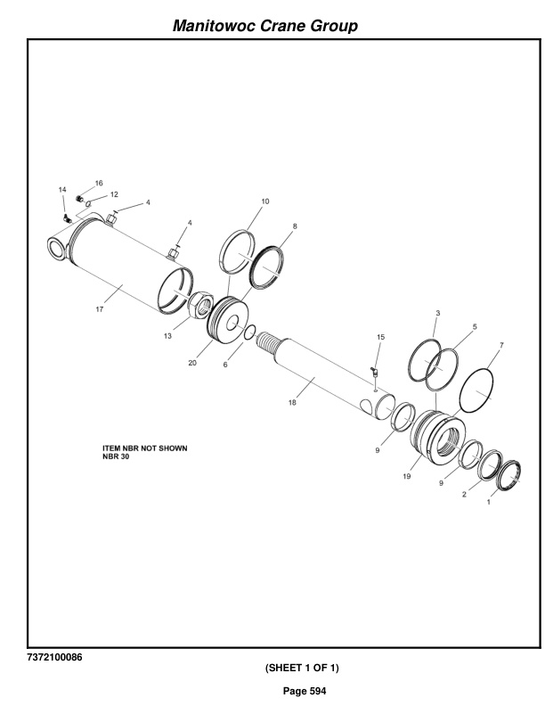 Grove RT650E Crane Parts Manual 224848 2005-3