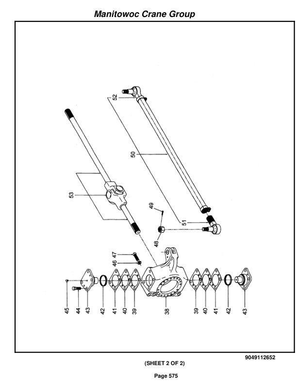 Grove RT650E Crane Parts Manual 224954 2005-3