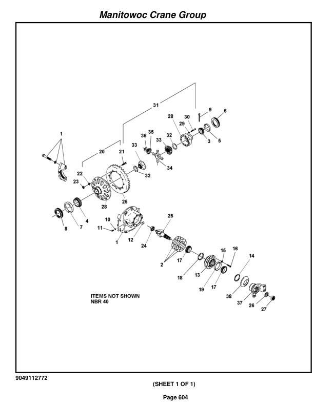 Grove RT650E Crane Parts Manual 225378 2006-3