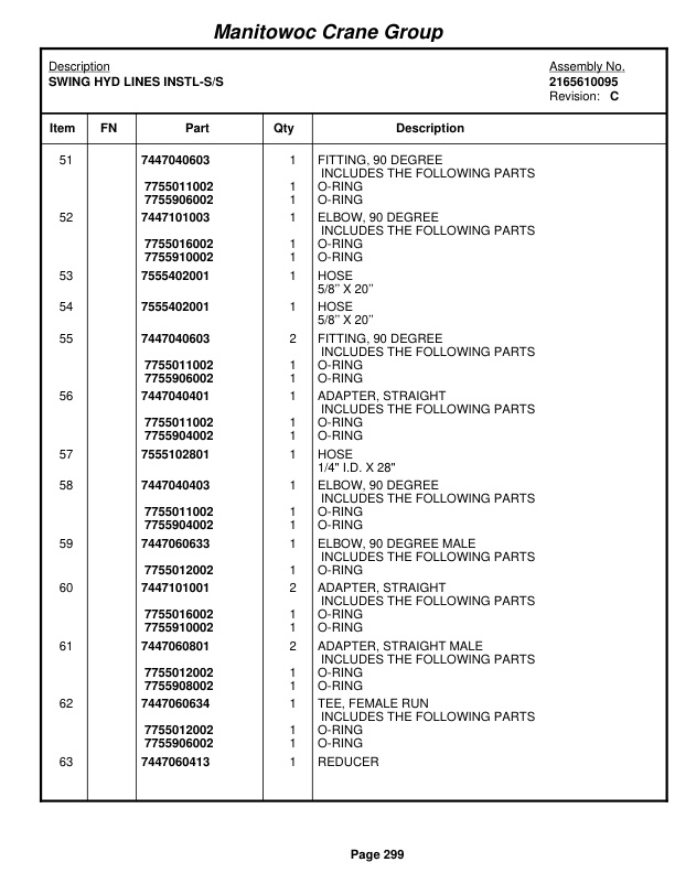 Grove RT650E Crane Parts Manual 225385 2006-2