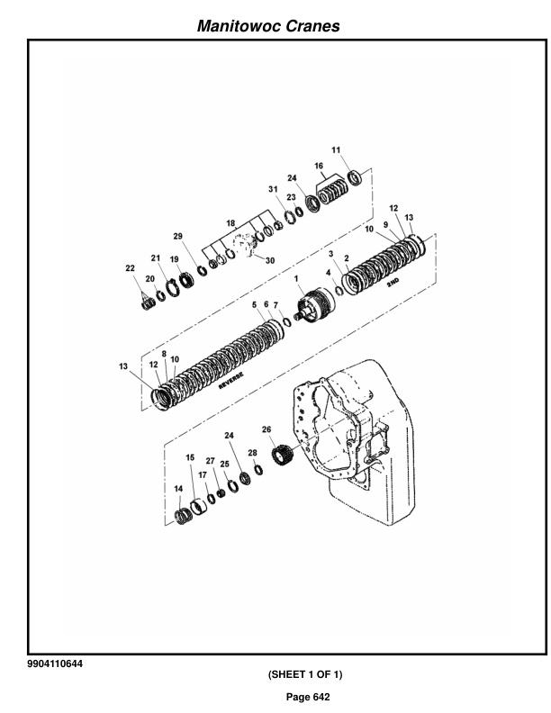 Grove RT650E Crane Parts Manual 225800 2016-3