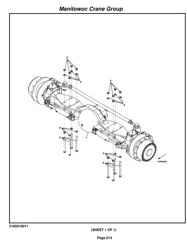 Grove RT650E Crane Parts Manual 225982 2007-3