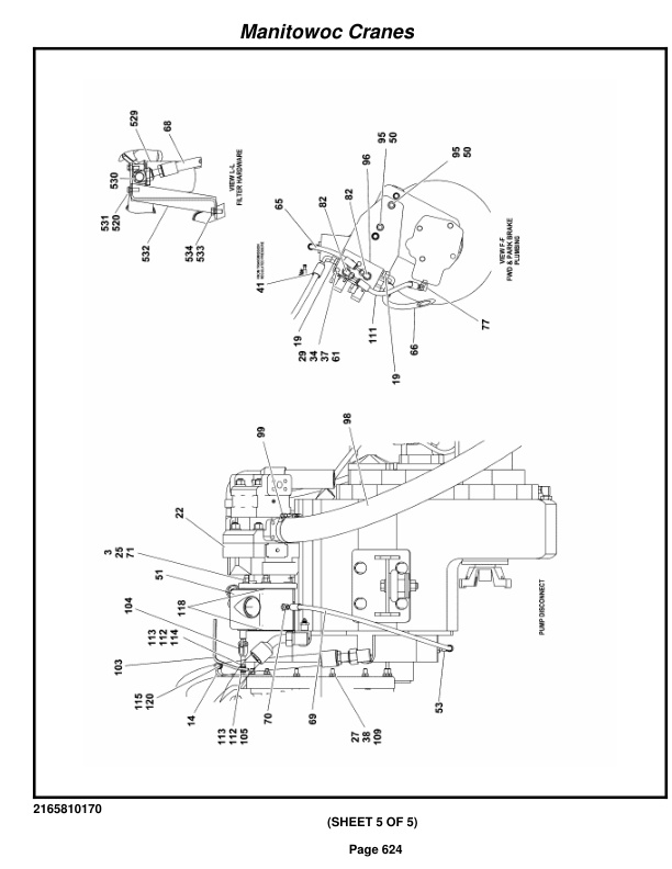 Grove RT650E Crane Parts Manual 226309 2017-3