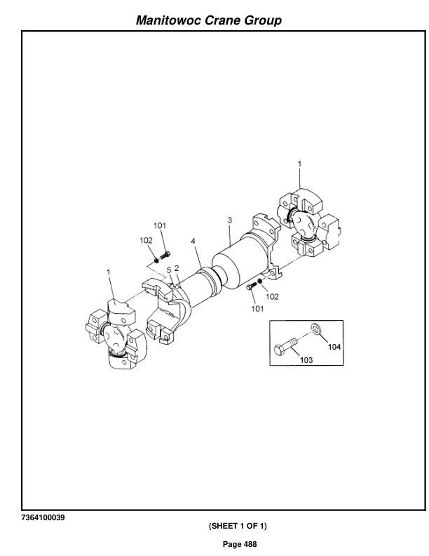 Grove RT650E Crane Parts Manual 226335 2007-3