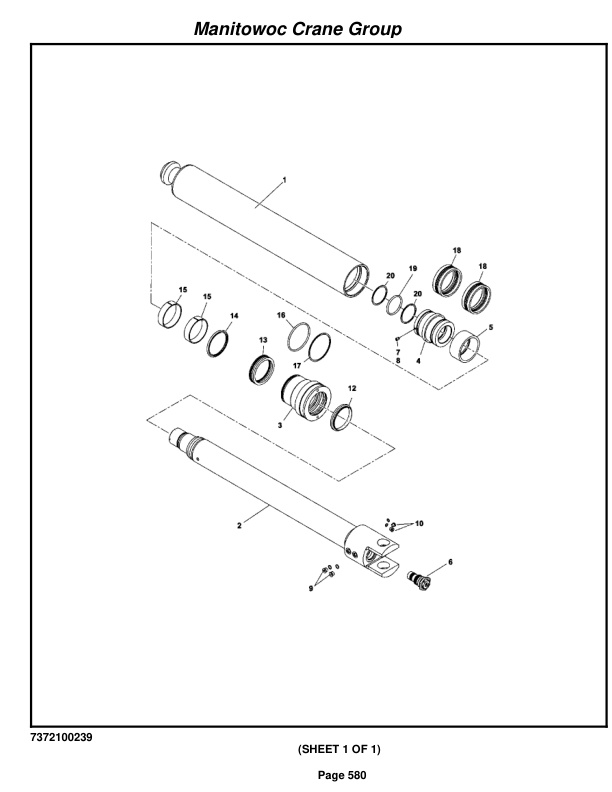 Grove RT650E Crane Parts Manual 227223 2007-3