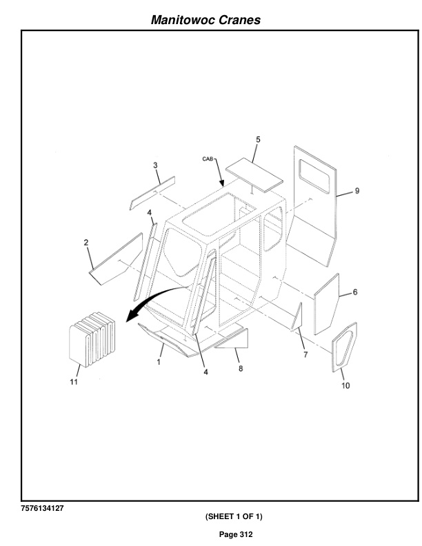 Grove RT650E Crane Parts Manual 227335 2010-2