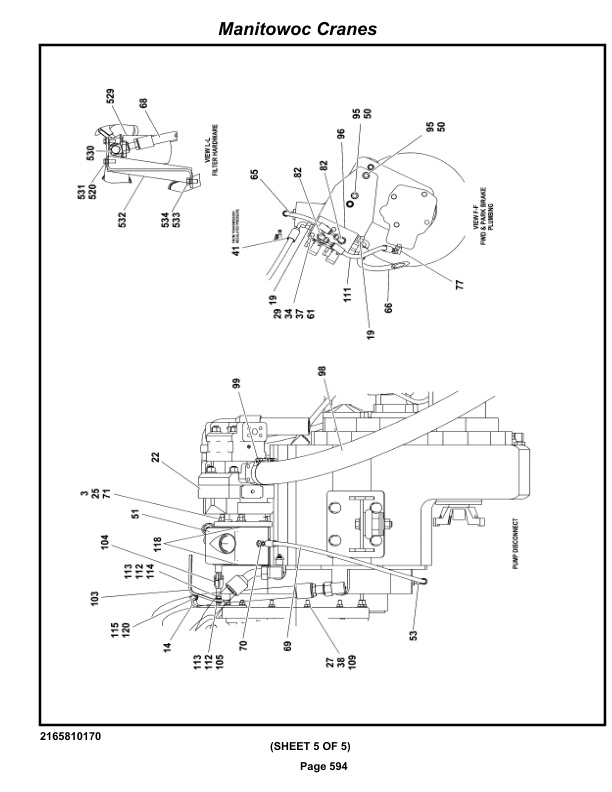 Grove RT650E Crane Parts Manual 227347 2019-3