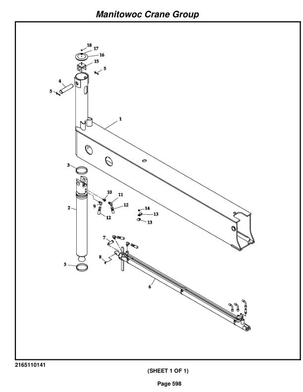 Grove RT650E Crane Parts Manual 227768 2007-3