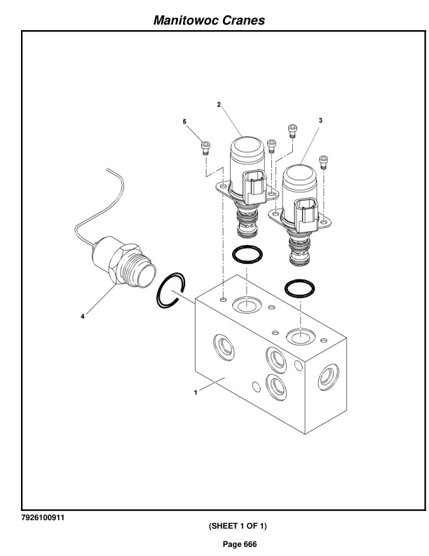 Grove RT650E Crane Parts Manual 228215 2011-3