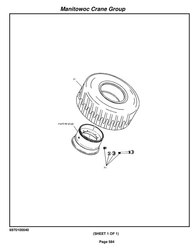 Grove RT650E Crane Parts Manual 228832 2008-3