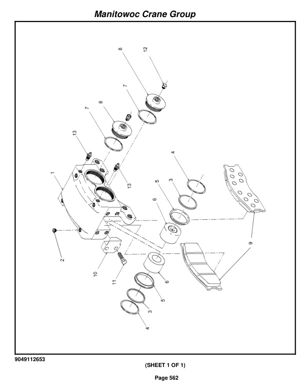 Grove RT650E Crane Parts Manual 229440 2008-3