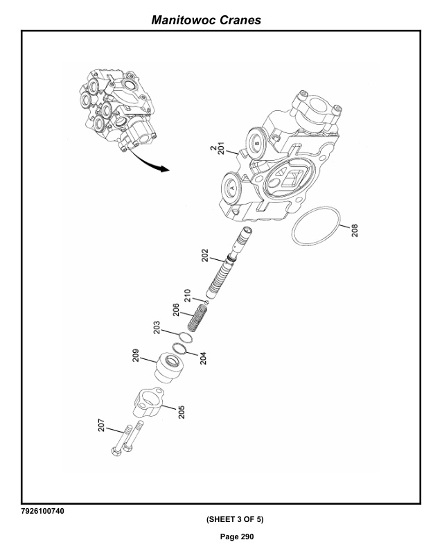 Grove RT650E Crane Parts Manual 229810 2009-2