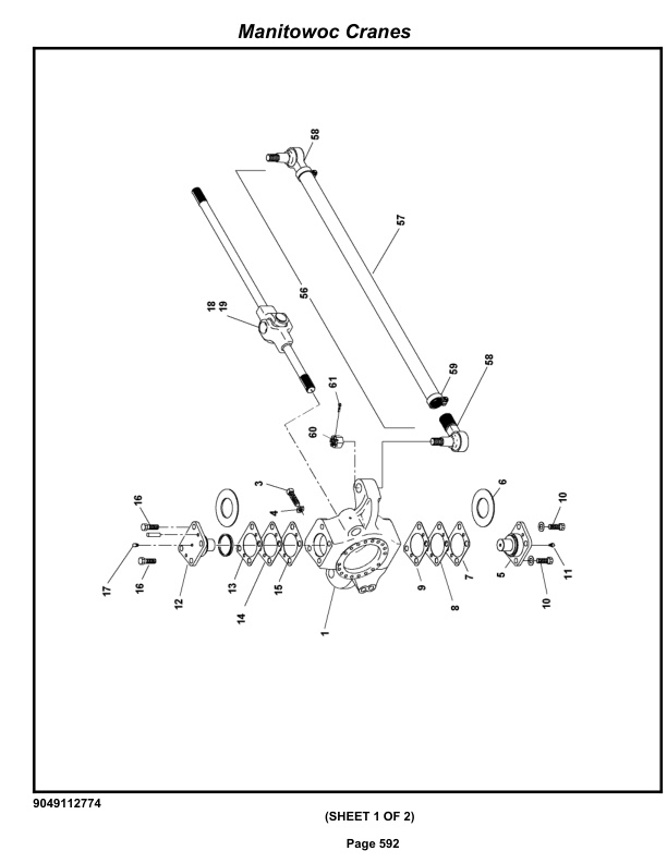 Grove RT650E Crane Parts Manual 229810 2009-3