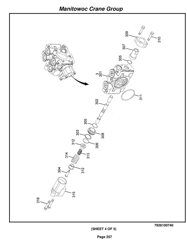 Grove RT650E Crane Parts Manual 229855 2009-2