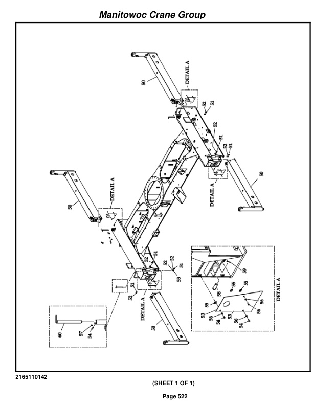 Grove RT650E Crane Parts Manual 229898 2009-3