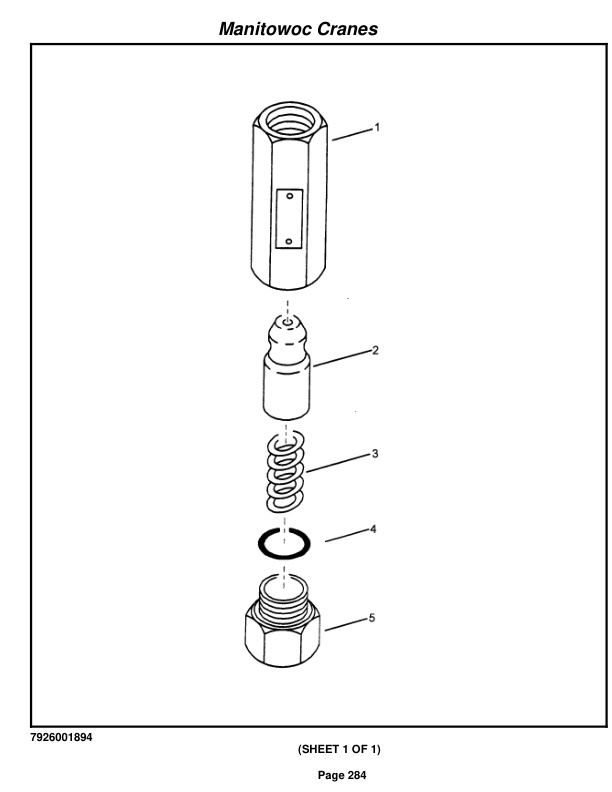 Grove RT650E Crane Parts Manual 230071 2009-2