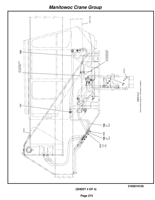 Grove RT650E Crane Parts Manual 230165 2008-2