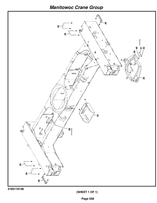 Grove RT650E Crane Parts Manual 230165 2008-3