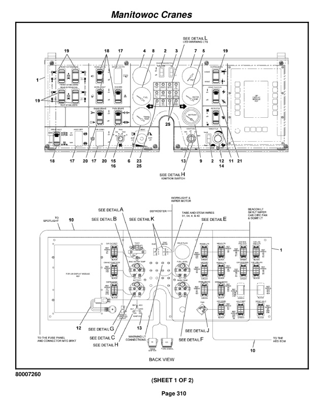 Grove RT650E Crane Parts Manual 231 2010-2