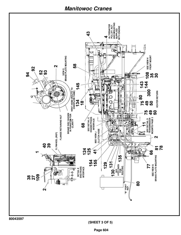 Grove RT650E Crane Parts Manual 232884 2012-3