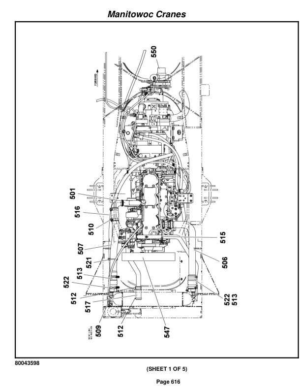 Grove RT650E Crane Parts Manual 233044 2012-3