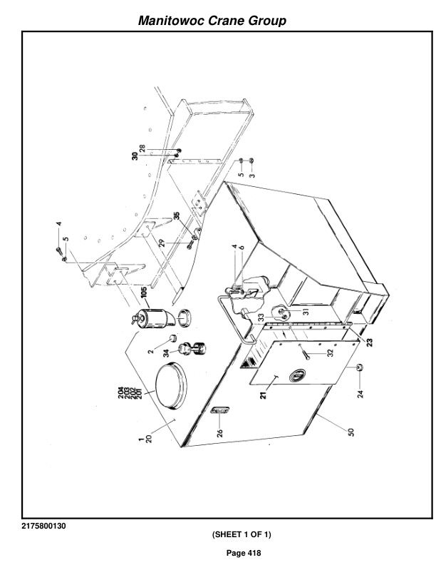 Grove RT65S Crane Parts Manual 43343 2005-3