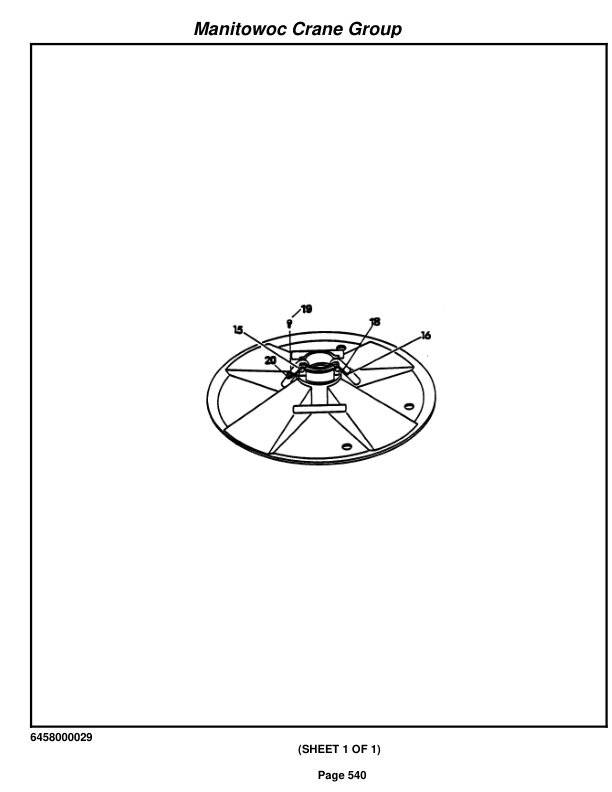 Grove RT725 Crane Parts Manual 6920 2005-3